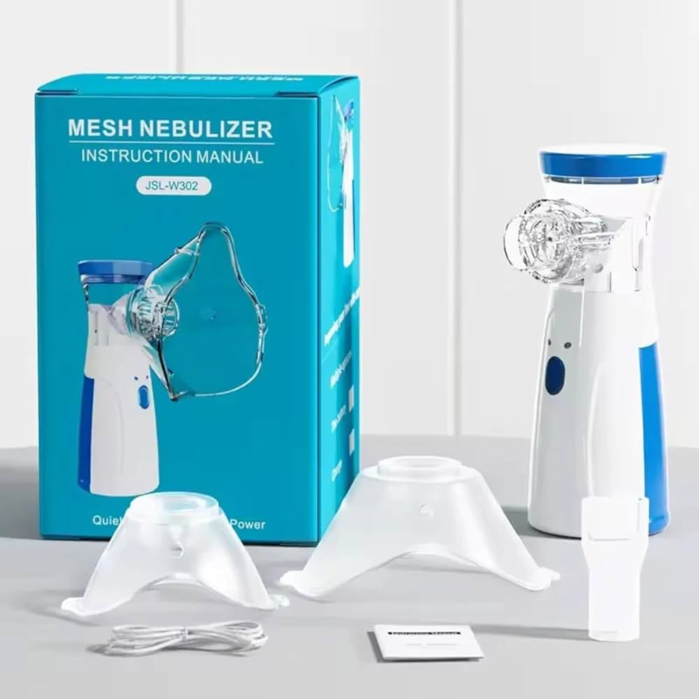 Siddocart Portable Nebulizer for Adults and Kids Travel and Household Use, Handheld Mesh nebulizer