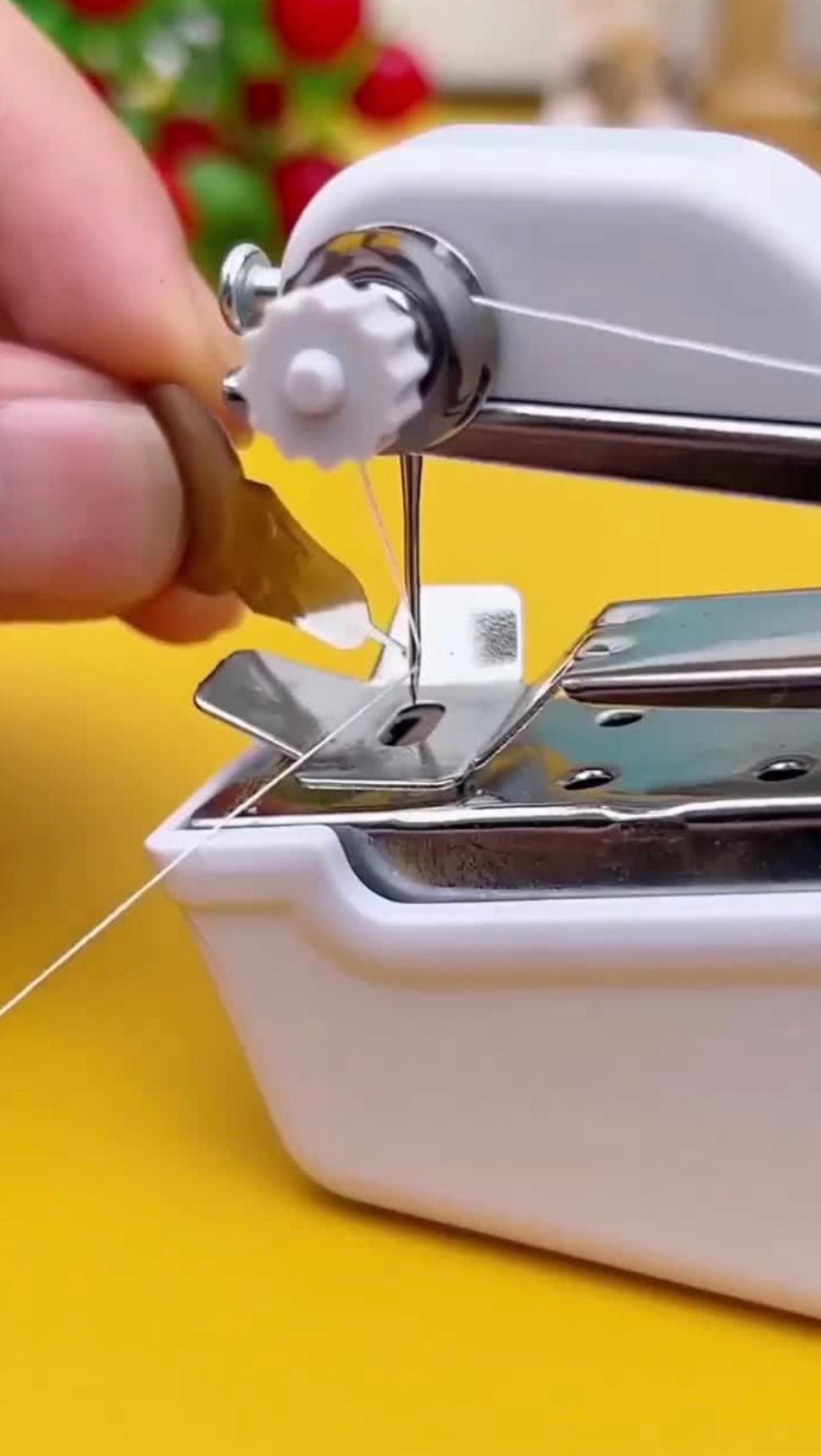 Siddocart Handheld Mini Sewing Machine — Portable, Electric & Easy to Use. Perfect for Quick Repairs and Home Tailoring Anytime!