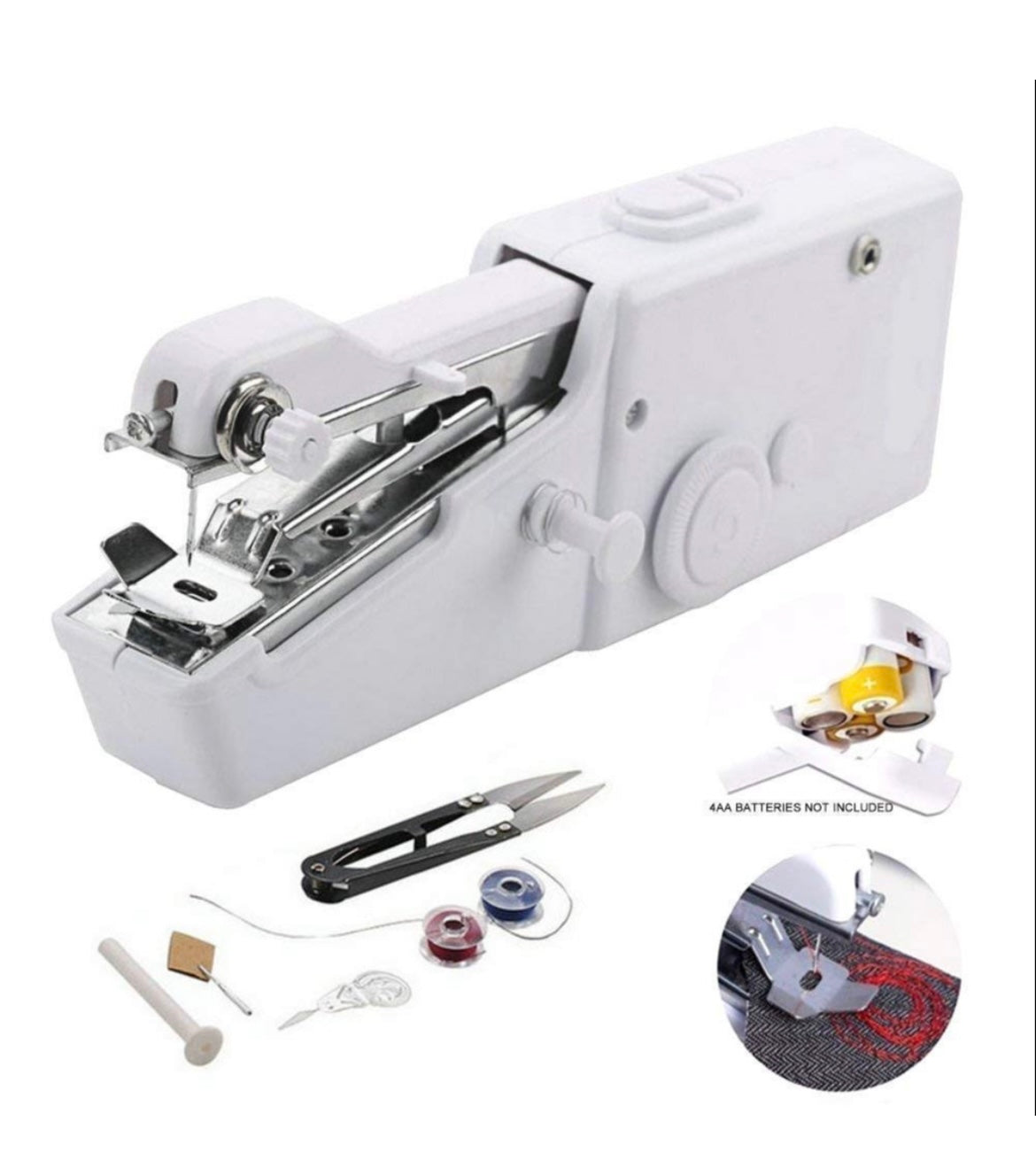 Siddocart Handheld Mini Sewing Machine — Portable, Electric & Easy to Use. Perfect for Quick Repairs and Home Tailoring Anytime!