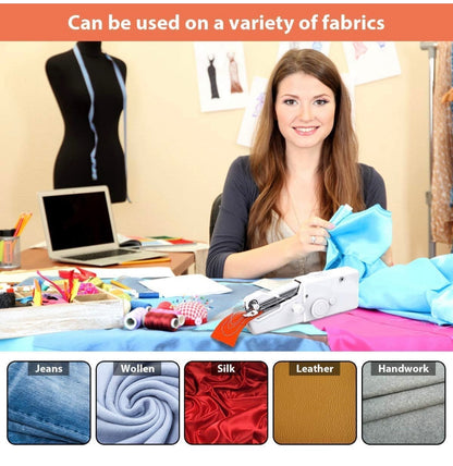 Siddocart Handheld Mini Sewing Machine — Portable, Electric & Easy to Use. Perfect for Quick Repairs and Home Tailoring Anytime!