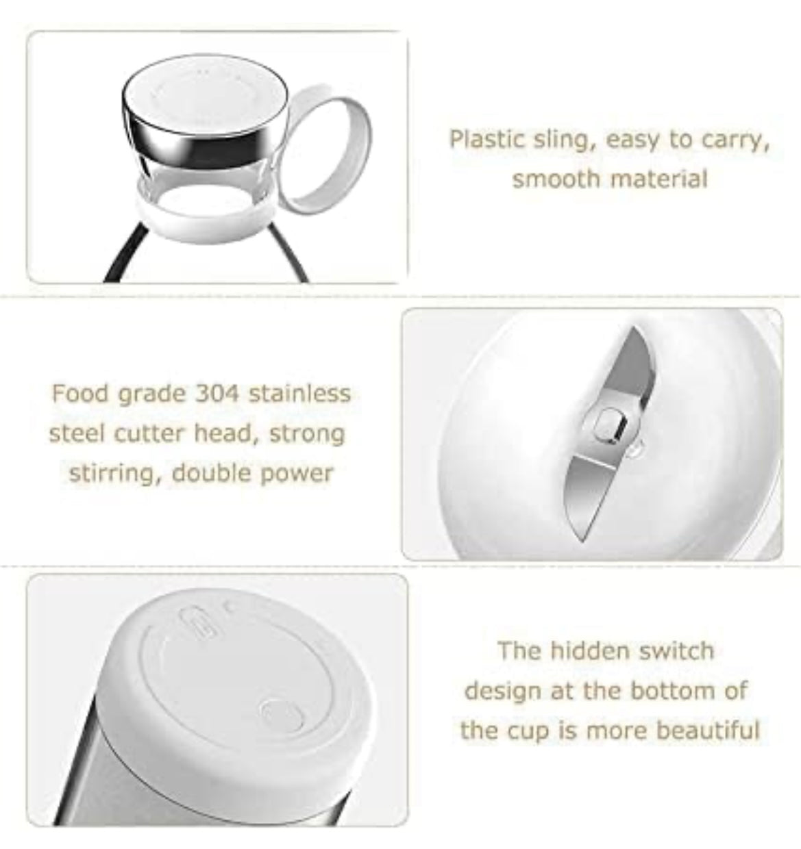 Siddocart Portable Electric USB Juicer — Rechargeable & Easy to Carry. Perfect for Fresh Juices, Smoothies, and Shakes Anywhere!