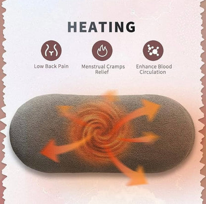 Siddocart Period Cramp Relief Pad — Soothing Heat & 4 Massage Modes. Comfort Belt for Instant Relief from Menstrual, Belly & Back Pain!
